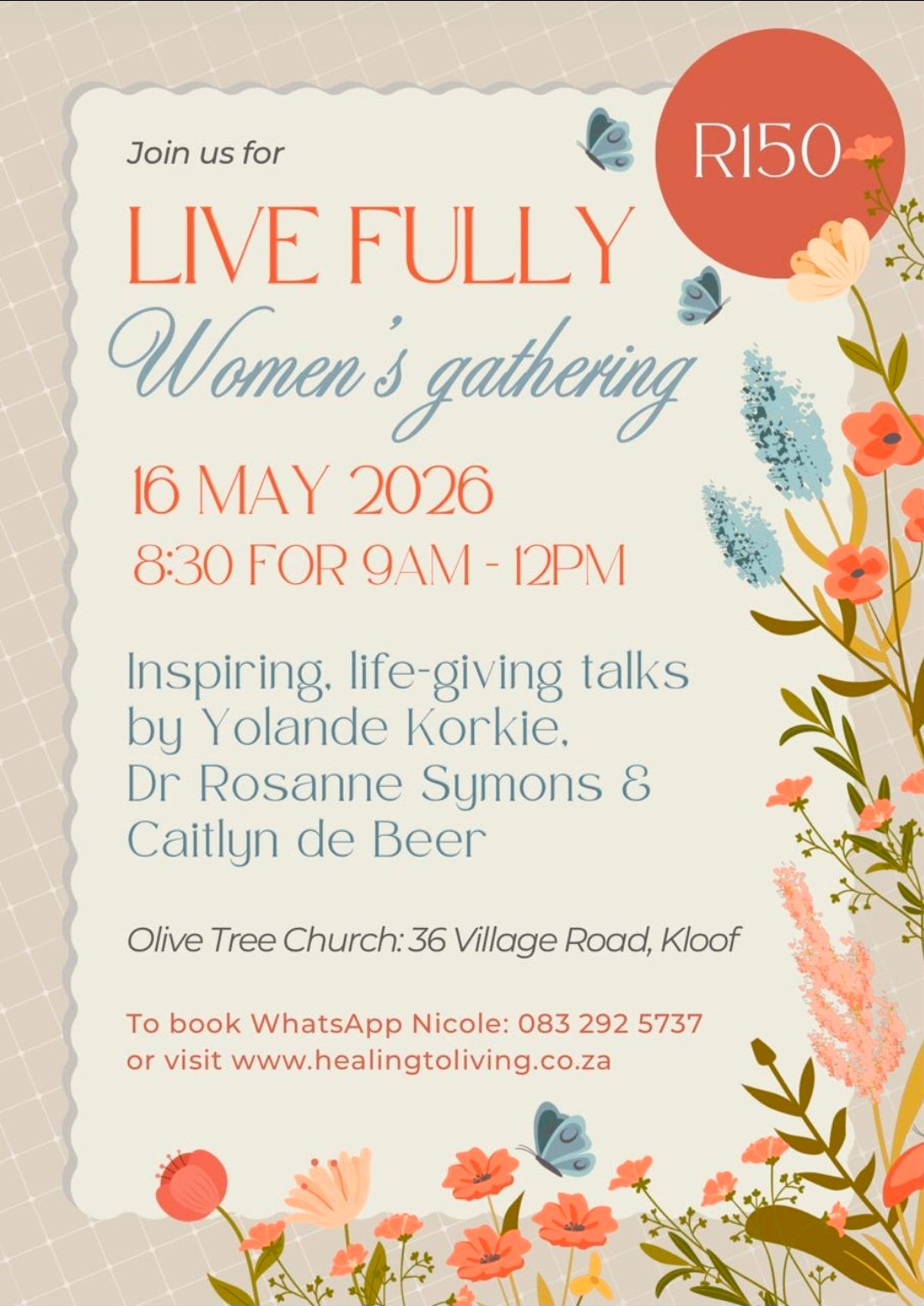 Ladies gathering - 16 May 2026.